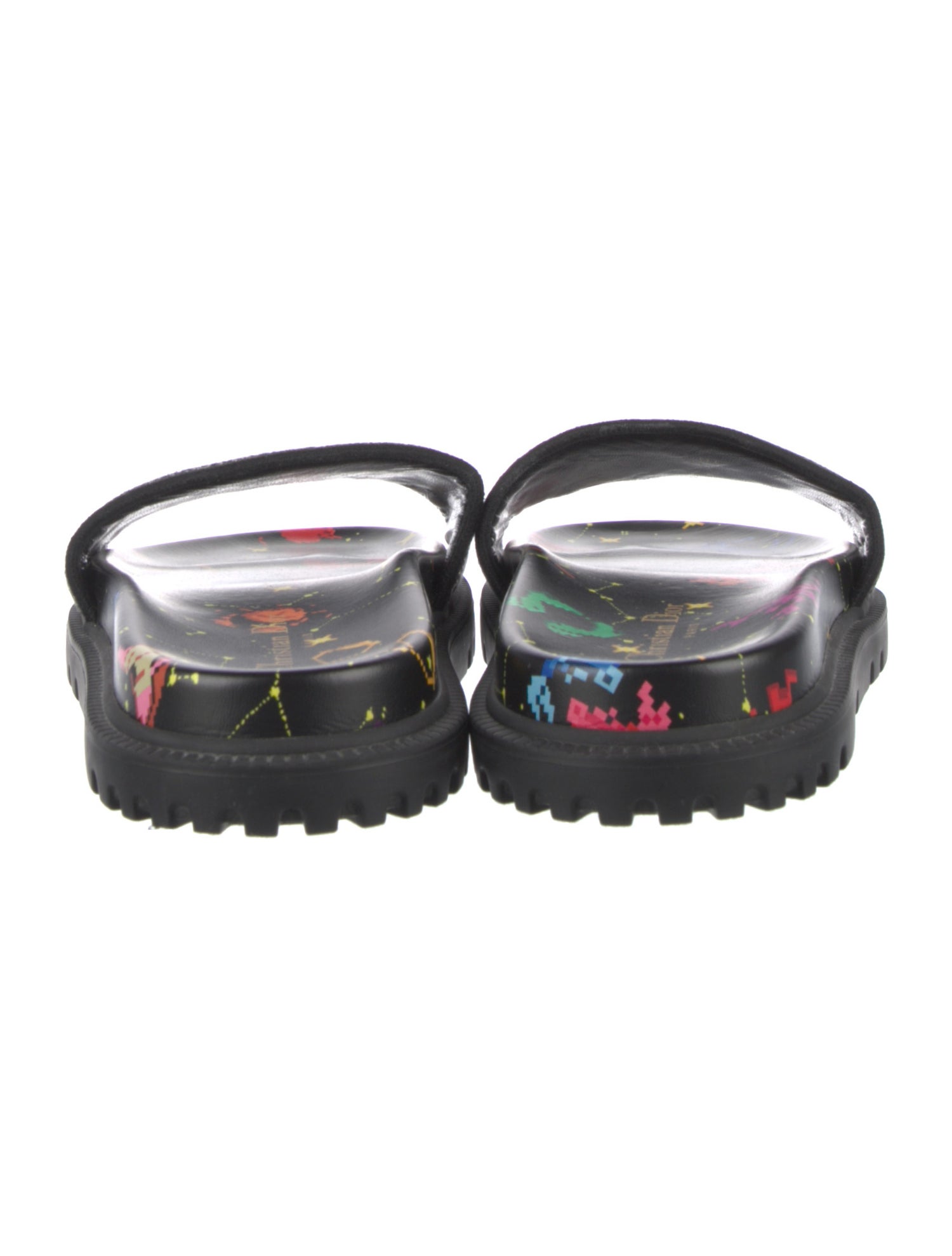 Christian Dior Canvas Striped Slides